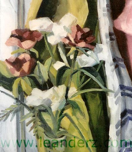 painting fodelsedagsblommor