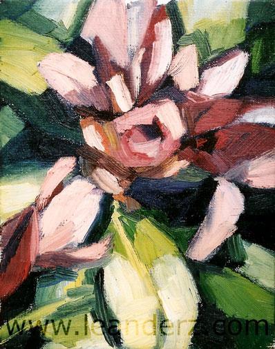 painting rhododendron