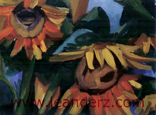 painting solrosor