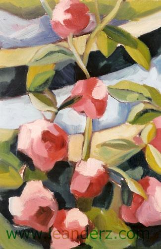 painting stockrosor_III