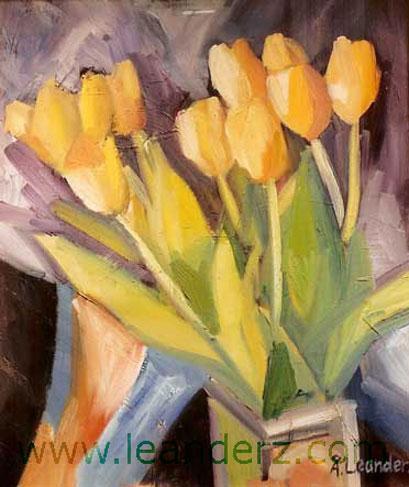 painting tulpaner