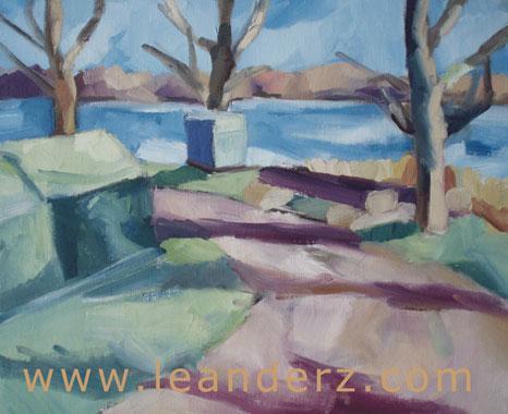 painting hamnen