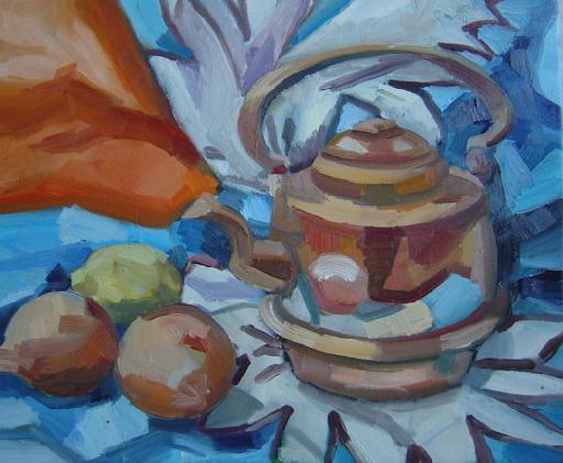 painting kopparkanna